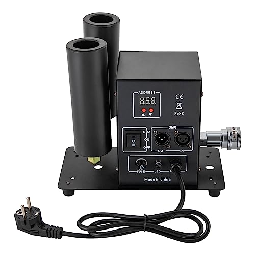 Jet Nebelmaschine Doppelrohr CO2 Cryo Fog Machine CO2 Kanone + 5m Schlauch CO2 Jet Maschine mit Lichteffekt von kangten