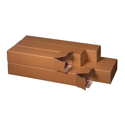 karton-billiger | Planbox Versandhülse Versandrohr Posterverpackung Wellpappe | Verlängerbar | 5 verschiedene Längen | 435mm-1005mm (860 x 105 x 105mm, 10) von karton-billiger