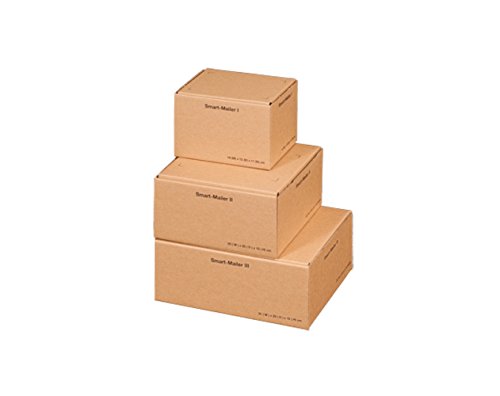 karton-billiger Versandkarton Versandschachtel mit Klappdeckel, in 3 Größen, 20Stück (100 x 200 x 250mm) von karton-billiger