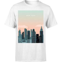 New York Men's T-Shirt - White - 5XL von katinka Reinke