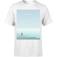 Surfing Men's T-Shirt - White - 5XL von katinka Reinke