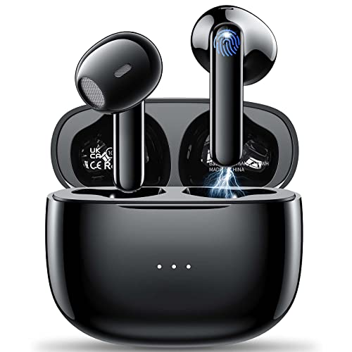 Bluetooth Kopfhörer In Ear, Kauguo Kabellos 5.3 mit 4 Mic ENC Anruf Noise Cancelling Ohrhörer, HIFI Stereo Wireless, IPX6 Wasserdicht, für iOS/Android von kauguo