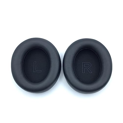 kawehiop 1 Paar Headset Ohrpolster PU Hülle Kopfhörer Schwamm Ohrpolster Kopfhörerabdeckung mit Schnalle Ersatz für Q10 Q20 Q35, Q30/Schwarz von kawehiop