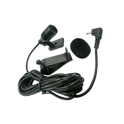 kawehiop 2,5 mm Auto Audio Mikrofone, Klinkenstecker, Mikrofon, Mini Kunststoff, flexibel, aktiviert, automatische Sprachfrequenz, Ersatz mit Kabel von kawehiop