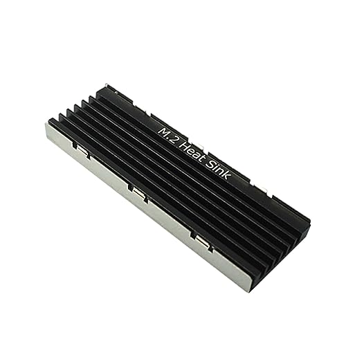 kawehiop Doppelschichtiger, strahlender M2 Kühlkörper für verbesserte Kühlung, Solid State Drive Kühlkörper, Kühler aus Aluminium, Aluminium Kühlkörper, Schwarze Einzelschicht von kawehiop