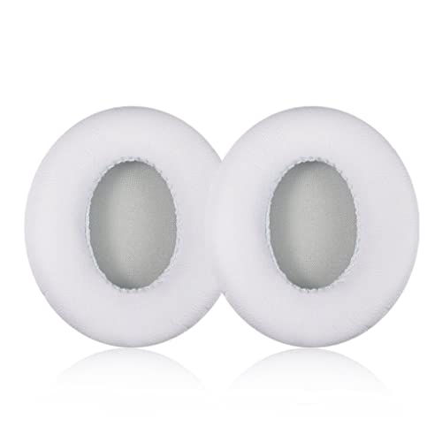 kawehiop Fast Fit Ohrmuscheln aus Leder, runde Kissen, Kopfhörer, schwarz, feinmaschige Abdeckung, Ersatzteile, Ersatz für Solo 1.0, Weiß kawehiop Fast Fit Ohrmuscheln aus Leder, runde Kissen, Kopfhörer, schwarz, feinmaschige Abdeckung, Ersatzteile, Ersatz für Solo 1.0, Weiß von kawehiop