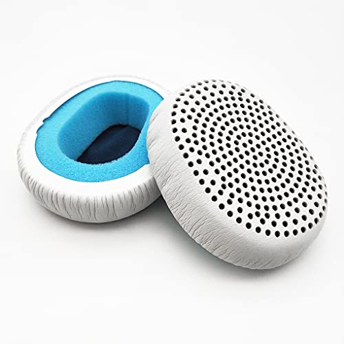 kawehiop Kissen Professionelle Kopfhörer Ohrpolster Einfarbiger Ersatz für Skullcandy Riff Bluetooth kompatible Kopfhörer, Weiß von kawehiop