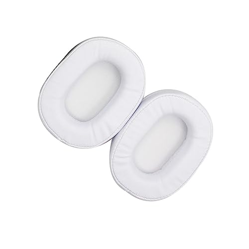 kawehiop Kopfhörer Ohrpolster Kissen Leder Noise Cancelling Headset Zubehör Ellipse Ersatz für ATH MSR7 Kopfhörer, Weiß kawehiop Kopfhörer Ohrpolster Kissen Leder Noise Cancelling Headset Zubehör Ellipse Ersatz für ATH MSR7 Kopfhörer, Weiß von kawehiop
