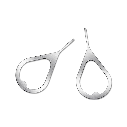 kawehiop SIM Karten Pin, Edelstahl Ring, glatter Tablett Auswerfer Einsatz, Lange, rostfreie Kartennadeln, Ersatz für die Telefonkommunikation kawehiop SIM Karten Pin, Edelstahl Ring, glatter Tablett Auswerfer Einsatz, Lange, rostfreie Kartennadeln, Ersatz für die Telefonkommunikation von kawehiop