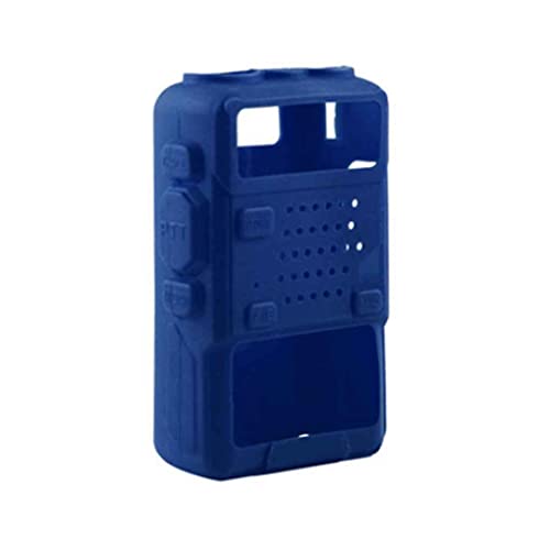 kawehiop Weiche Silikon Walkie Talkie Schutzhülle, tragbares Handfunkgerät, Halter, Box, Tasche, Zubehör für Außenteile, Blau kawehiop Weiche Silikon Walkie Talkie Schutzhülle, tragbares Handfunkgerät, Halter, Box, Tasche, Zubehör für Außenteile, Blau von kawehiop