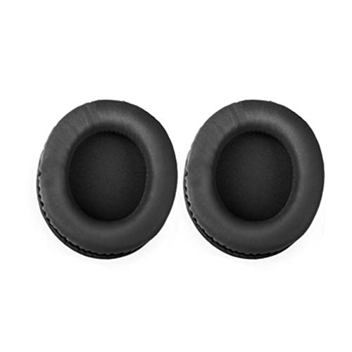kdjsic 1 Paar Ersatz-Ohrpolster aus Leder Weiche Schwamm-Ohrpolster für kabellose Bluetooth-Ohrhörer ATH-SR30BT von kdjsic