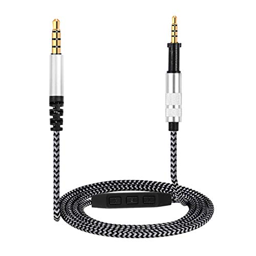 kdjsic Replacement Stereo -Audio Cable Music Wire Extension Cord for AKG K450 K430 K451 K452 K480 K490 K495 Q460 Headphones von kdjsic