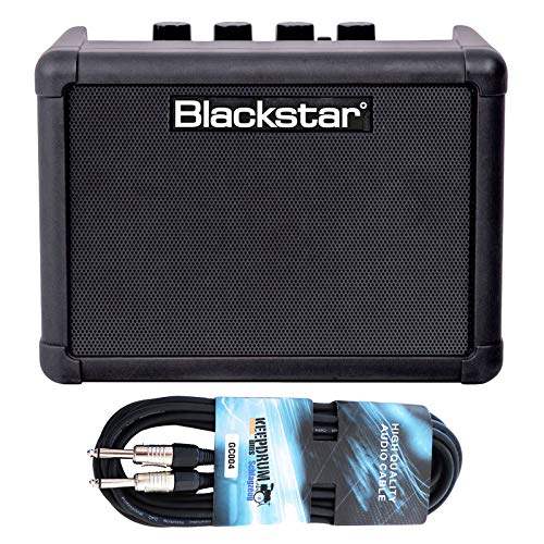 Blackstar Fly 3 Bluetooth Mini Gitarrenverstärker Schwarz + keepdrum Gitarrenkabel von Generisch