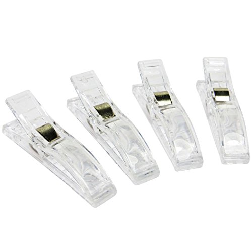 KEEPDRUM Clip Blatt-Klammer transparent Notenklammer 4 Stück von keepdrum