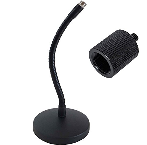 KEEPDRUM SH01 Schwanenhals-Tischstativ + KEEPDRUM SA Gewindeadapter 5/8" Female von keepdrum