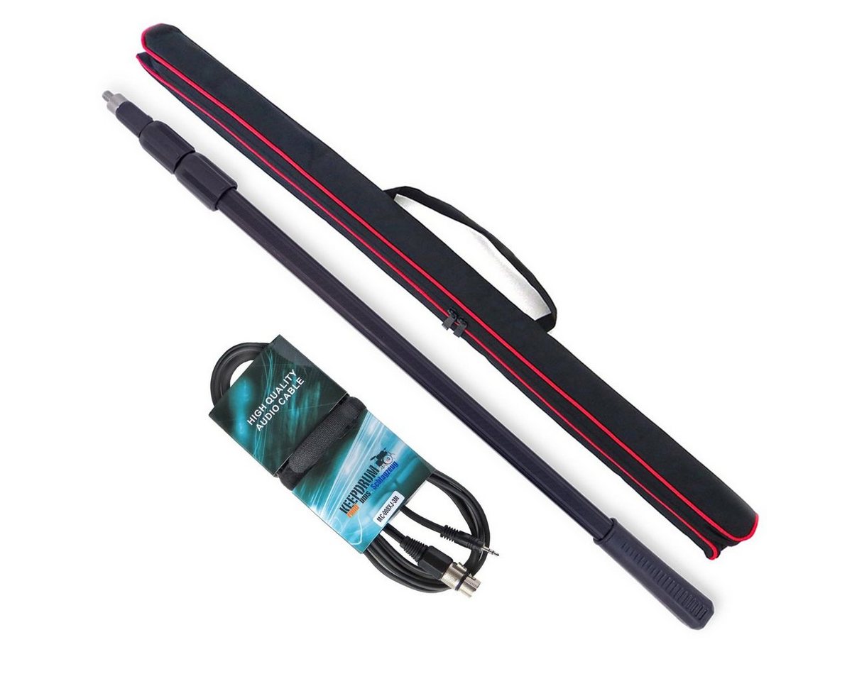 keepdrum keepdrum BP0003 Boompole 2m +MC008XJ 3m XLR-Klinke Mikrofon-Halterung keepdrum keepdrum BP0003 Boompole 2m +MC008XJ 3m XLR-Klinke Mikrofon-Halterung von keepdrum