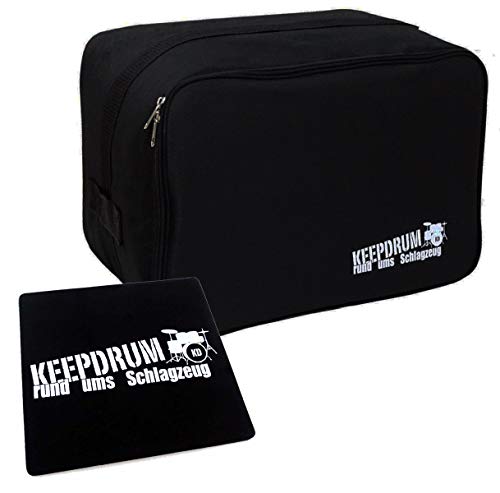 keepdrum CB04 Cajon-Tasche klein für Kinder-Cajon + Sitz-Pad klein von keepdrum