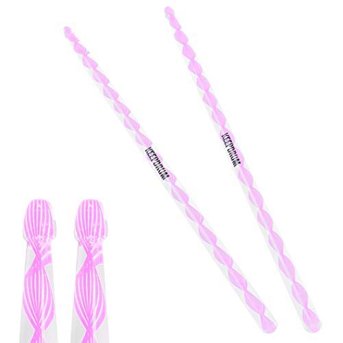 keepdrum DA-P Acryl Drumsticks 5B Transparent - Pink 1 Paar von keepdrum