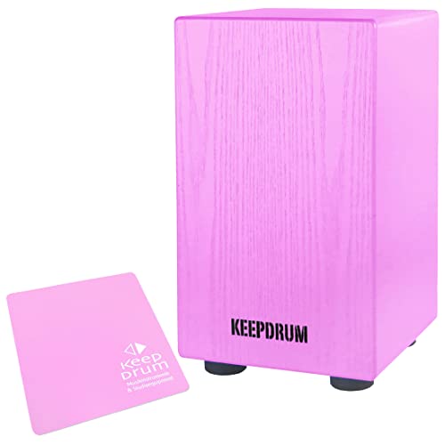 keepdrum DC1M PK Junior Cajon Rosa Pink + Sitzpad Pink von keepdrum