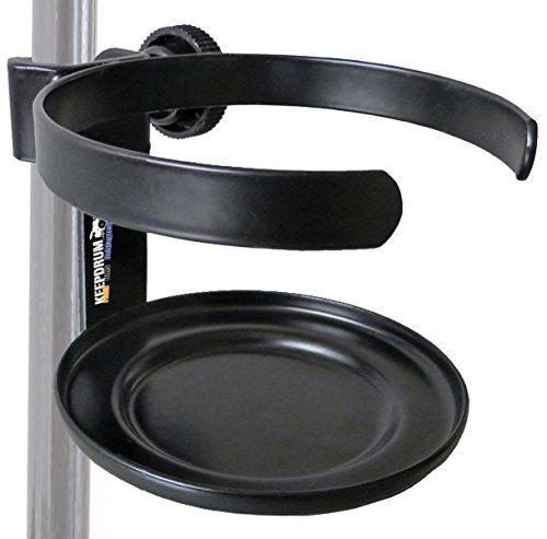 keepdrum DH Drinkholder Universal Getränkehalter für Mikrofonständer Notenständer von keepdrum
