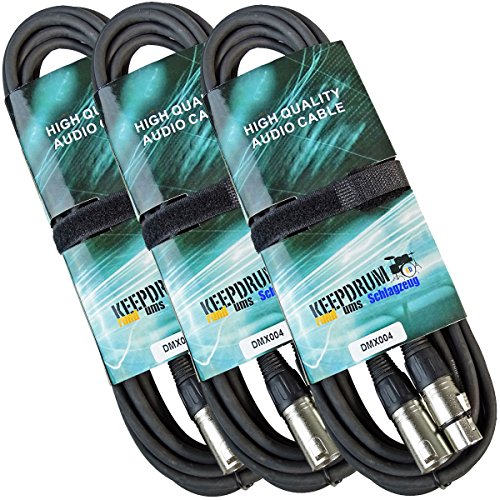 keepdrum DMX004 6m DMX-Kabel 3-pin XLR 3 Stück keepdrum DMX004 6m DMX-Kabel 3-pin XLR 3 Stück von keepdrum