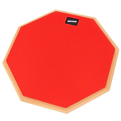 keepdrum DP-RD12 Drum Practice Pad Rot Übungspad 12 Zoll von keepdrum