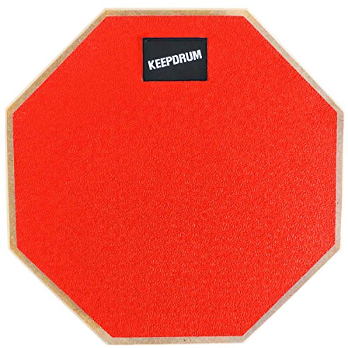keepdrum DP-RD8 Drum Practice Pad Rot Übungspad 8mm Gewinde 8" von keepdrum