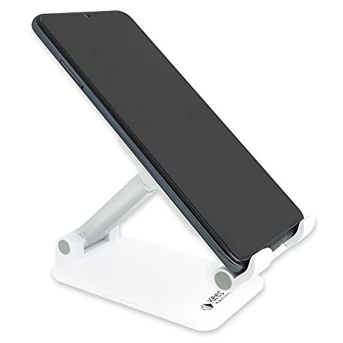 keepdrum DPHS WH Handy Ständer Smartphone Tisch-Stativ klappbar Weiß von keepdrum