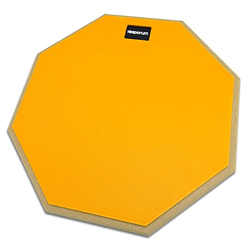 keepdrum DPOR12 Practice Pad Schlagzeug Drumpad Übungspad Orange 12 Zoll von keepdrum