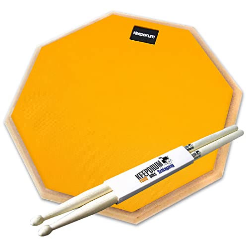keepdrum DPOR12 Practice Pad Übungspad Schlagzeug Orange 12 Zoll + Drumsticks keepdrum DPOR12 Practice Pad Übungspad Schlagzeug Orange 12 Zoll + Drumsticks von keepdrum