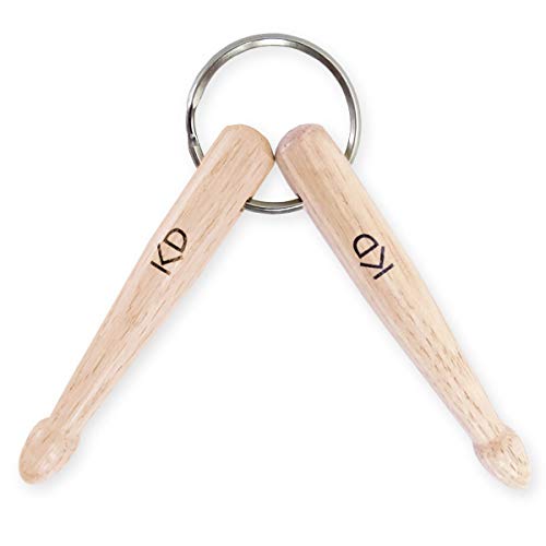 keepdrum Drumsticks Schlüsselanhänger aus Holz Geschenk für Schlagzeuger von keepdrum