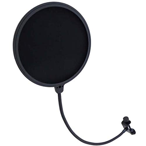 keepdrum EMH019 Popschutz 16,5cm doppelter Nylonschirm Popkiller Popfilter für Mikrofon von keepdrum