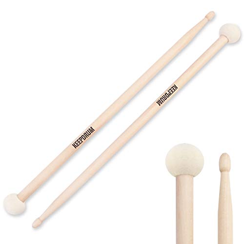 keepdrum FC1-A Drumsticks-Mallets Kombisticks Filz-Schlägel von keepdrum