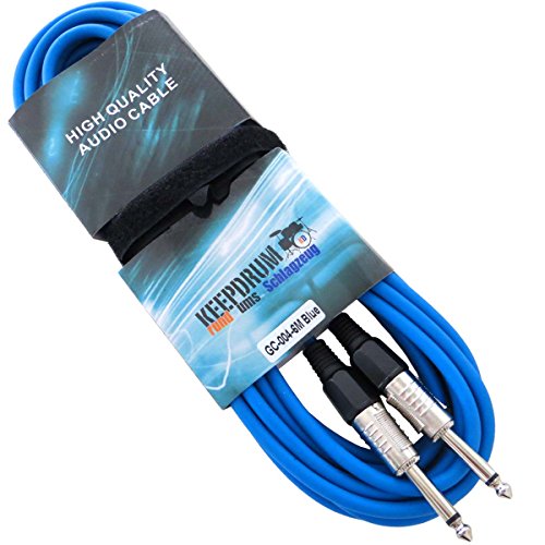 keepdrum GC-004 BL Blau 6m Gitarrenkabel Instrumenten-Kabel Klinke - Klinke 6,3mm keepdrum GC-004 BL Blau 6m Gitarrenkabel Instrumenten-Kabel Klinke - Klinke 6,3mm von keepdrum