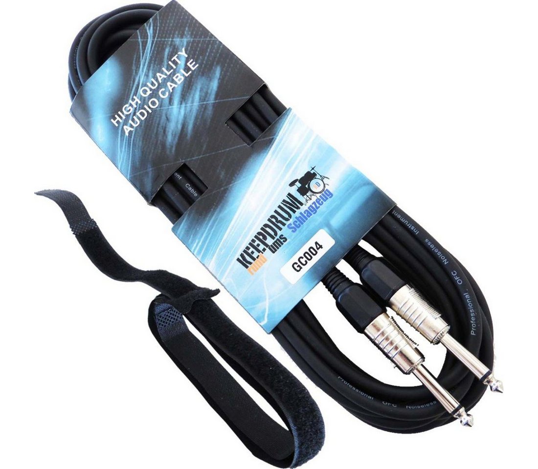 keepdrum GC-004 Instrumentenkabel Klinke 6m Audio-Kabel von keepdrum