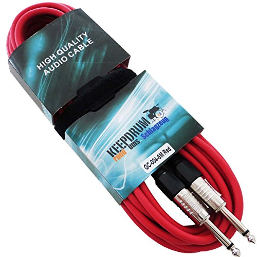 keepdrum GC-004 RD Rot 6m Instrumenten-Kabel Gitarrenkabel Klinke - Klinke 6,3mm keepdrum GC-004 RD Rot 6m Instrumenten-Kabel Gitarrenkabel Klinke - Klinke 6,3mm von keepdrum