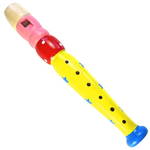 keepdrum KFL2 YW Musik-Spielzeug Holz Flöte Gelb von keepdrum