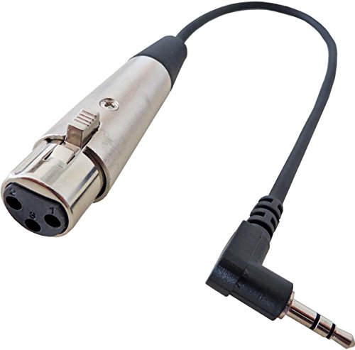 keepdrum MC-025 XJ Audio-Kabel 0,3m XLR-Female - TRS 3,5mm Miniklinke für DV-Kameras Mikrofonkabel von keepdrum