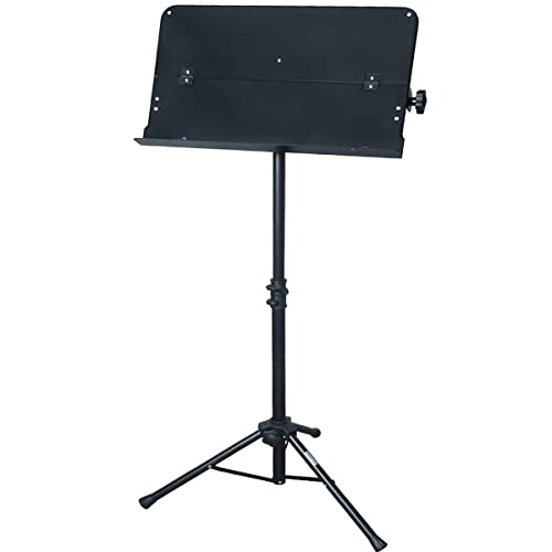 keepdrum MUS021 Professional Orchester-Notenpult Notenständer Schwarz klappbar von keepdrum