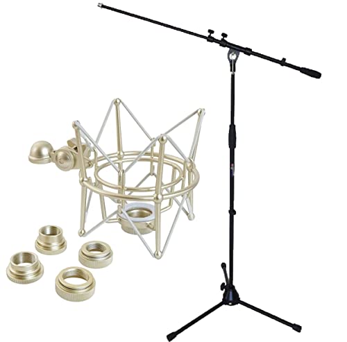 keepdrum Mikrofonständer mit Galgen + Universal Mikrofonspinne für diverse Mikrofone keepdrum Mikrofonständer mit Galgen + Universal Mikrofonspinne für diverse Mikrofone von keepdrum