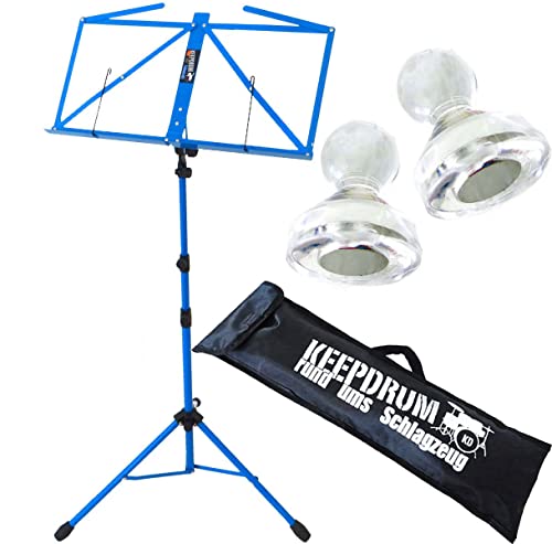 keepdrum Notenständer Blau Notenpult mit Tasche + 10 Notenständer-Magnete MG10 keepdrum Notenständer Blau Notenpult mit Tasche + 10 Notenständer-Magnete MG10 von keepdrum