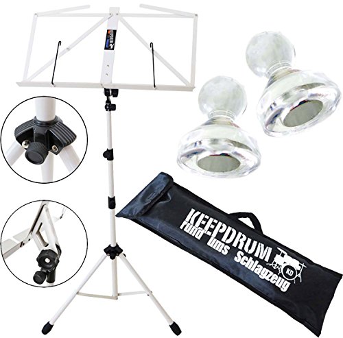 keepdrum Notenständer Notenpult Weiss mit Tasche +10 Stück Notenpult Magnete MG10 keepdrum Notenständer Notenpult Weiss mit Tasche +10 Stück Notenpult Magnete MG10 von keepdrum