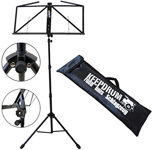 keepdrum Notenständer Pult Notenpult Schwarz mit Tasche keepdrum Notenständer Pult Notenpult Schwarz mit Tasche von keepdrum