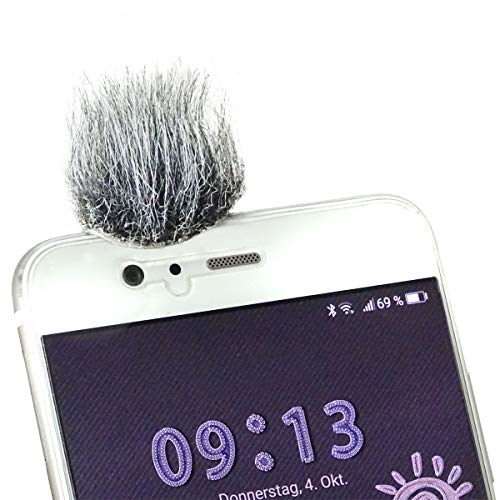 keepdrum WS06 Micro-Fell-Windschutz für Smartphone Handy Tablet Digitalkamera 10 Stück von keepdrum