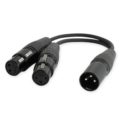 keepdrum YC020 XLR-Splitter Y-Kabel 2x Buchse weiblich zu 1x Stecker männlich keepdrum YC020 XLR-Splitter Y-Kabel 2x Buchse weiblich zu 1x Stecker männlich von keepdrum