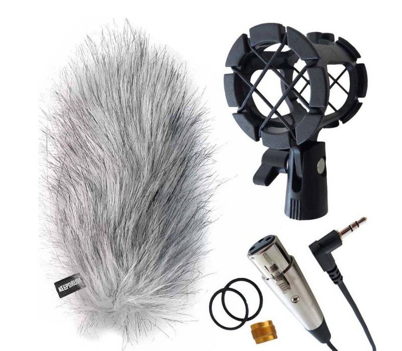 keepdrum keepdrum Zubehör-Set für Richtmikrofone Mikrofon-Halterung von keepdrum