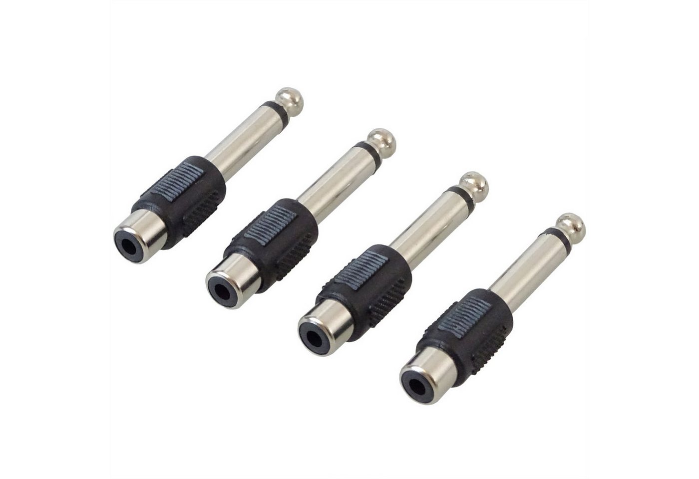keepdrum keepdrum ADA050 Adapter RCA Cinch - 6,3 Klinke 4 Stück Audio-Adapter 6,35-mm-Klinke zu RCA, Hochwertige Verarbeitung keepdrum keepdrum ADA050 Adapter RCA Cinch - 6,3 Klinke 4 Stück Audio-Adapter 6,35-mm-Klinke zu RCA, Hochwertige Verarbeitung von keepdrum