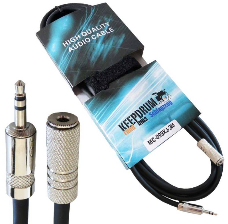 keepdrum keepdrum MC-099XJ 3m Verlängerungskabel 3,5 mm Audio-Kabel von keepdrum
