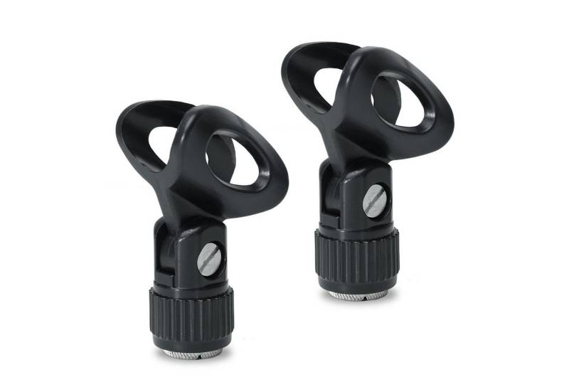 keepdrum keepdrum MSA023 Mikrofonklammer 22-24mm 2 Stück Mikrofon-Halterung, (für Richtmikrofone, 2 Stück, Passend für Mikrofone mit Durchmesser 22-24mm) von keepdrum