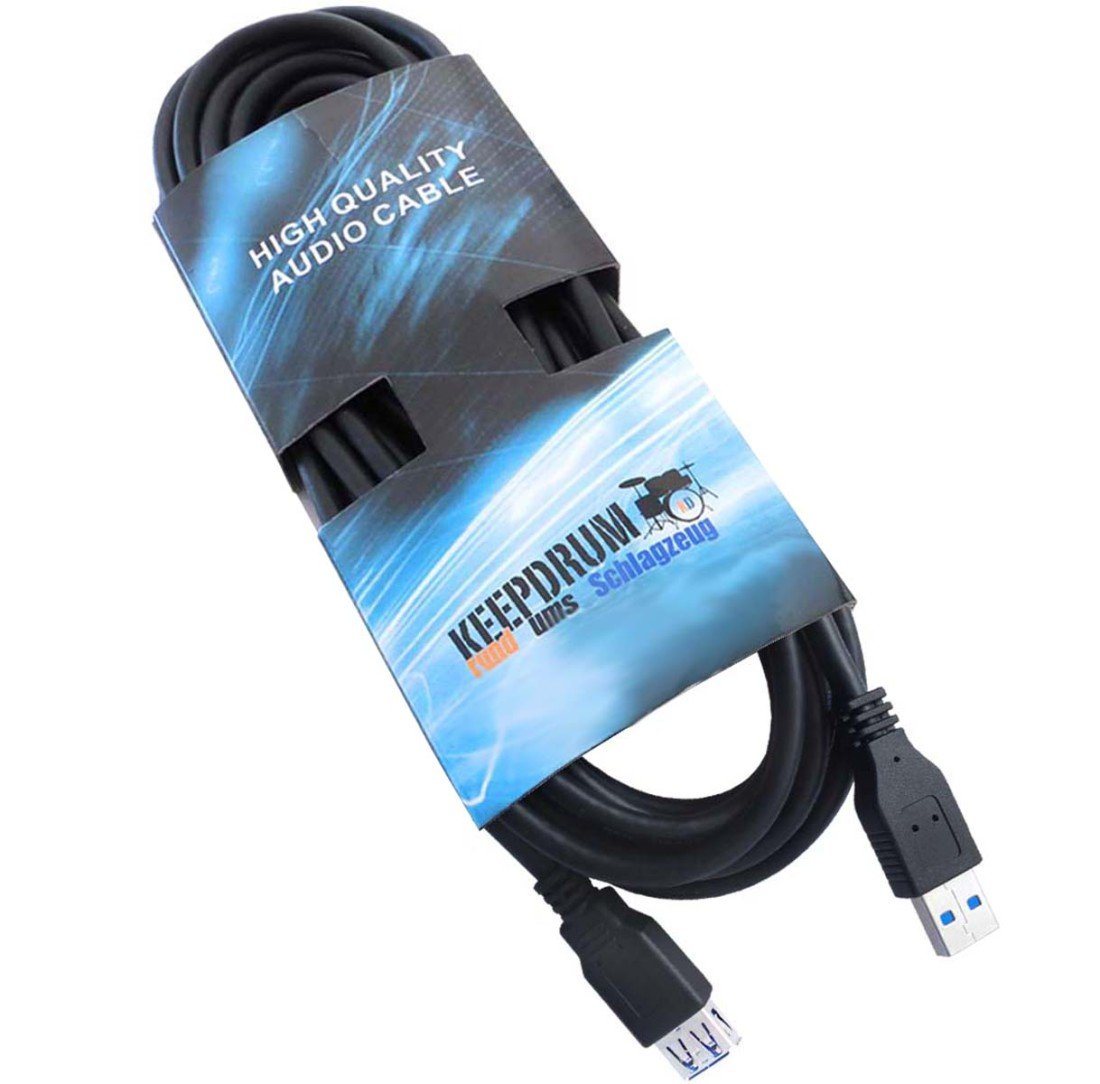 keepdrum keepdrum USB 3.0 3m Verlängerungskabel USB A-zu-A USB-Kabel von keepdrum